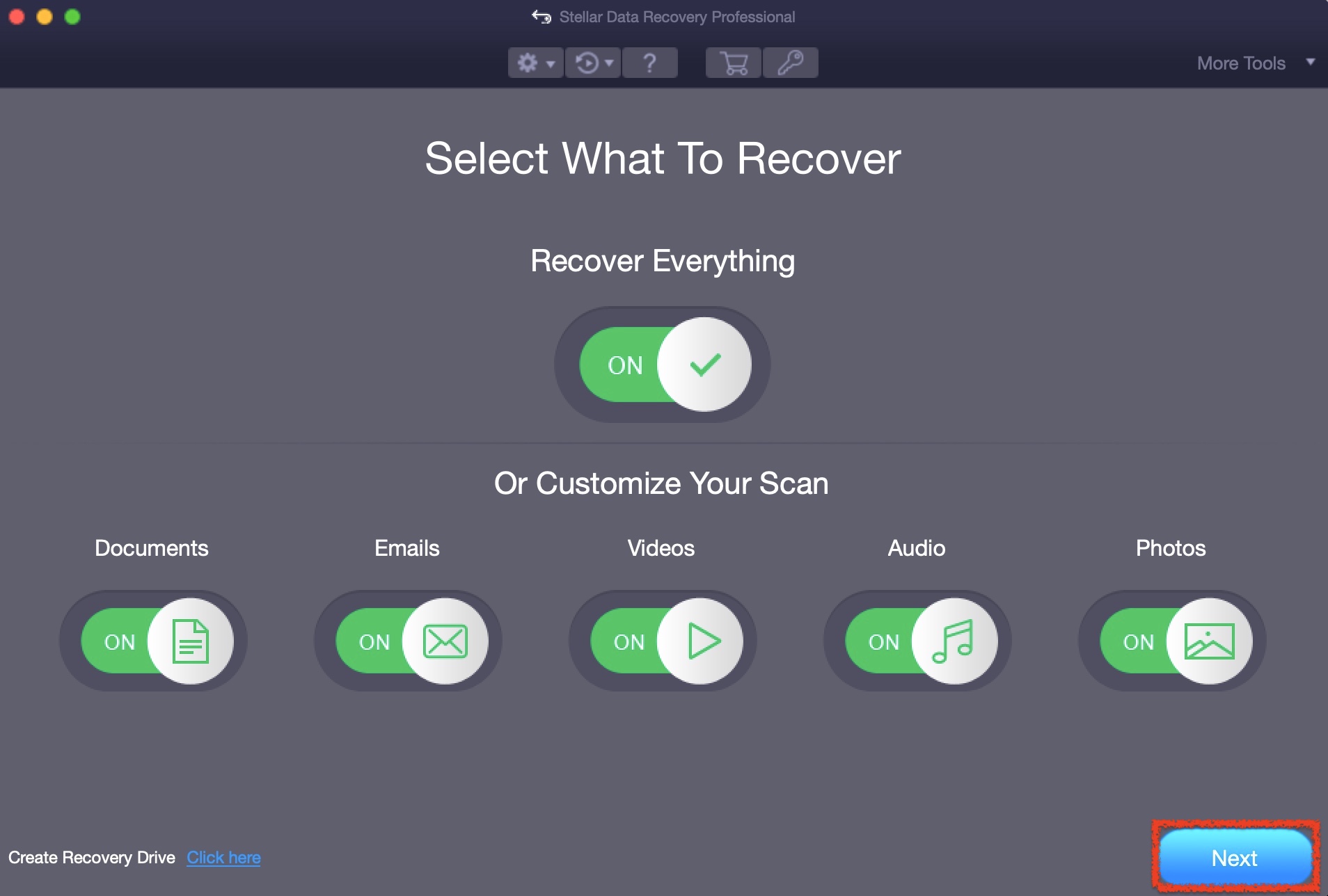 stellar recovery options