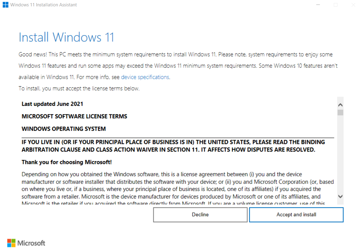 Exécutez le programme d'installation sur Windows 11