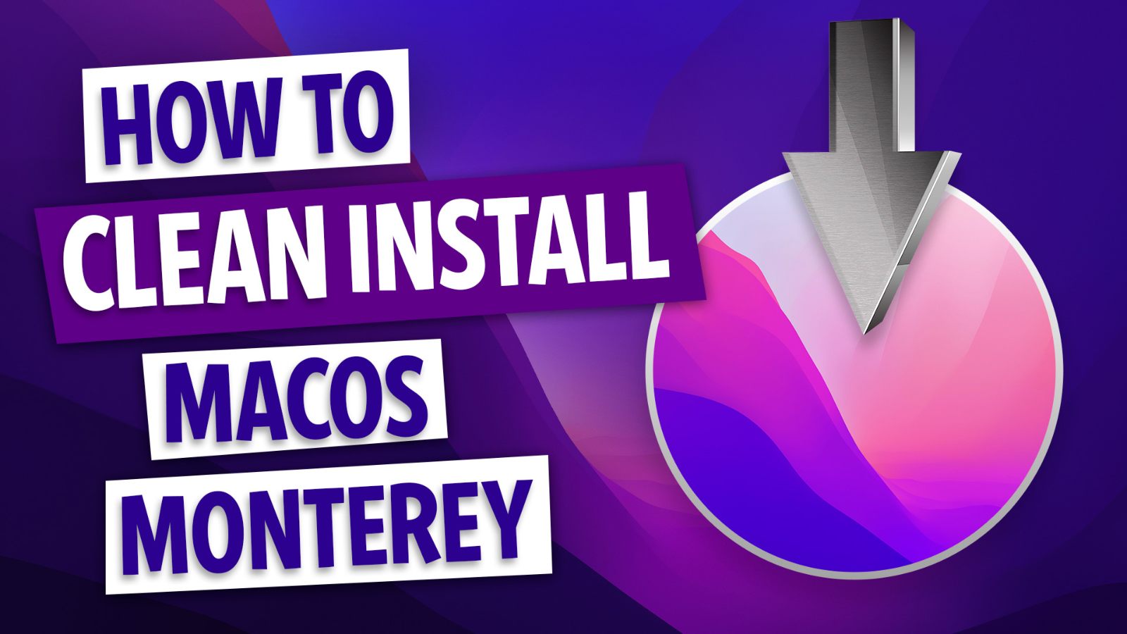 how to clean install macOS Monterey