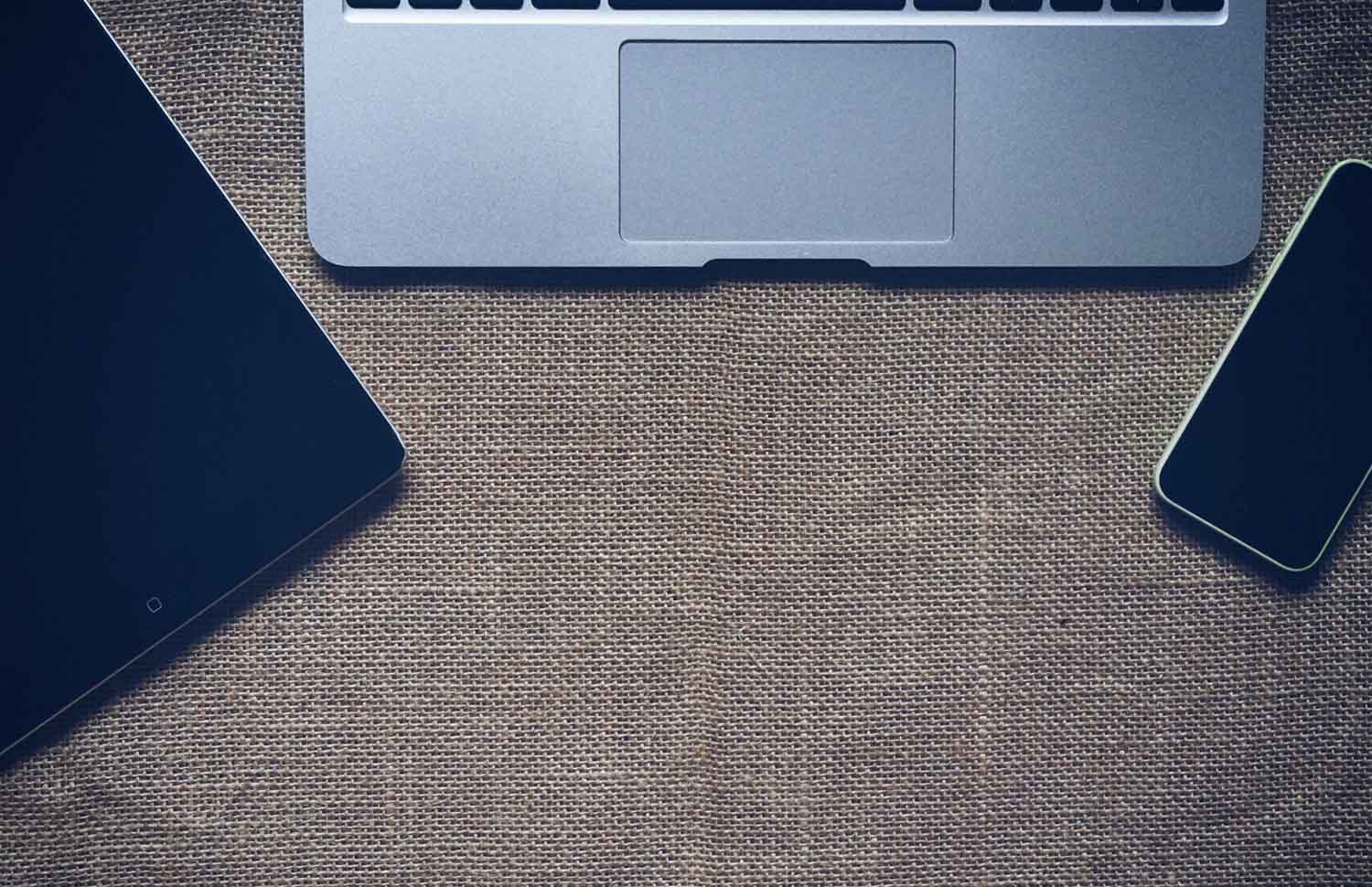 different devices on a table