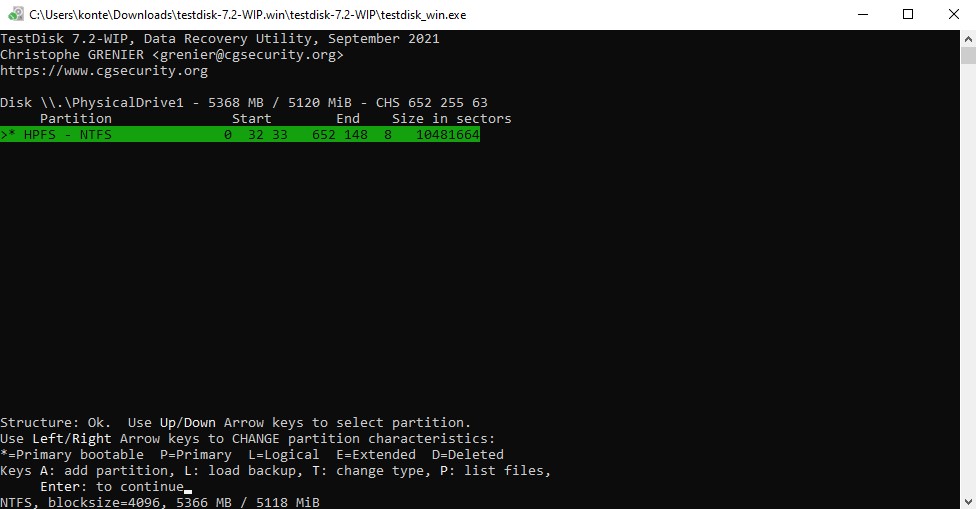 ntfs repartition