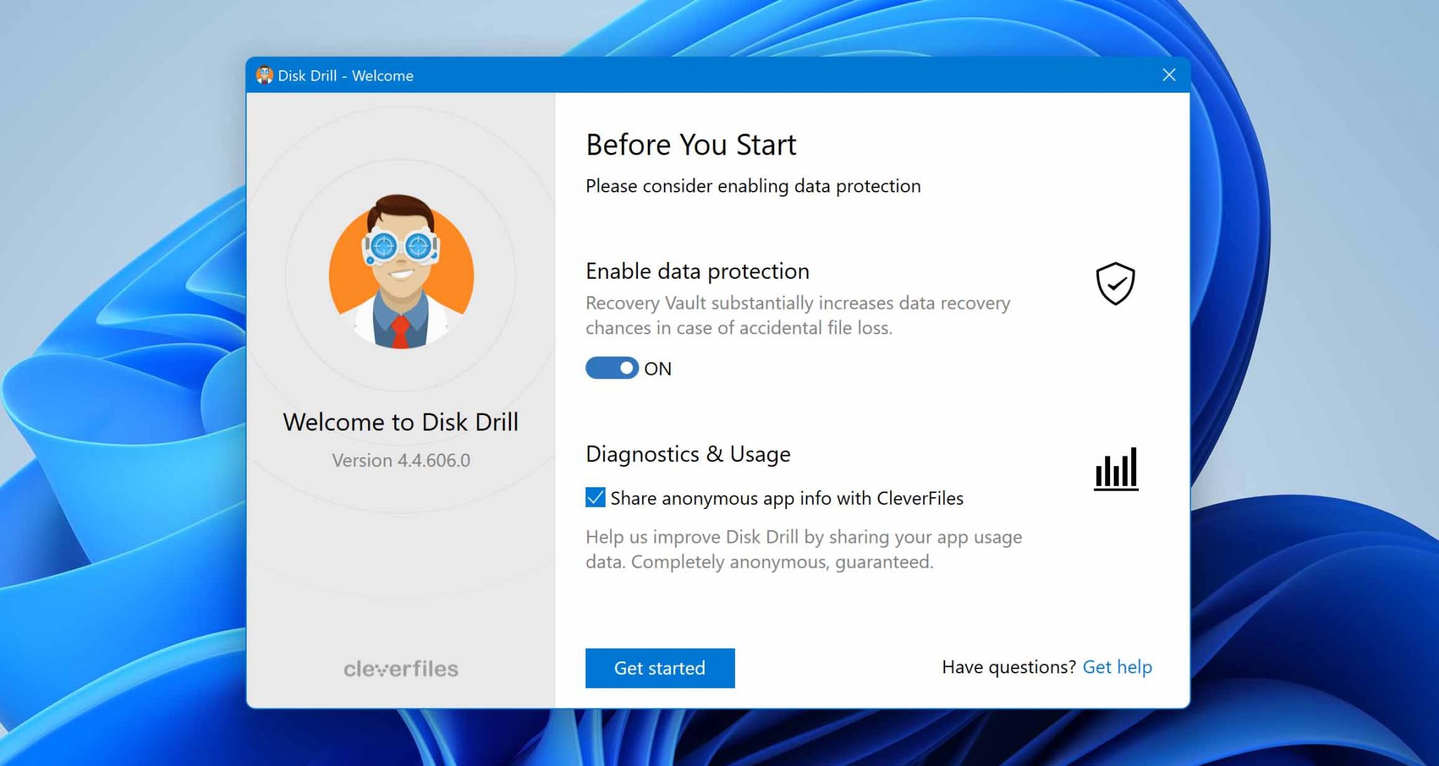 enable data protection disk drill