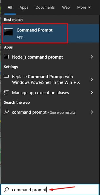 command prompt