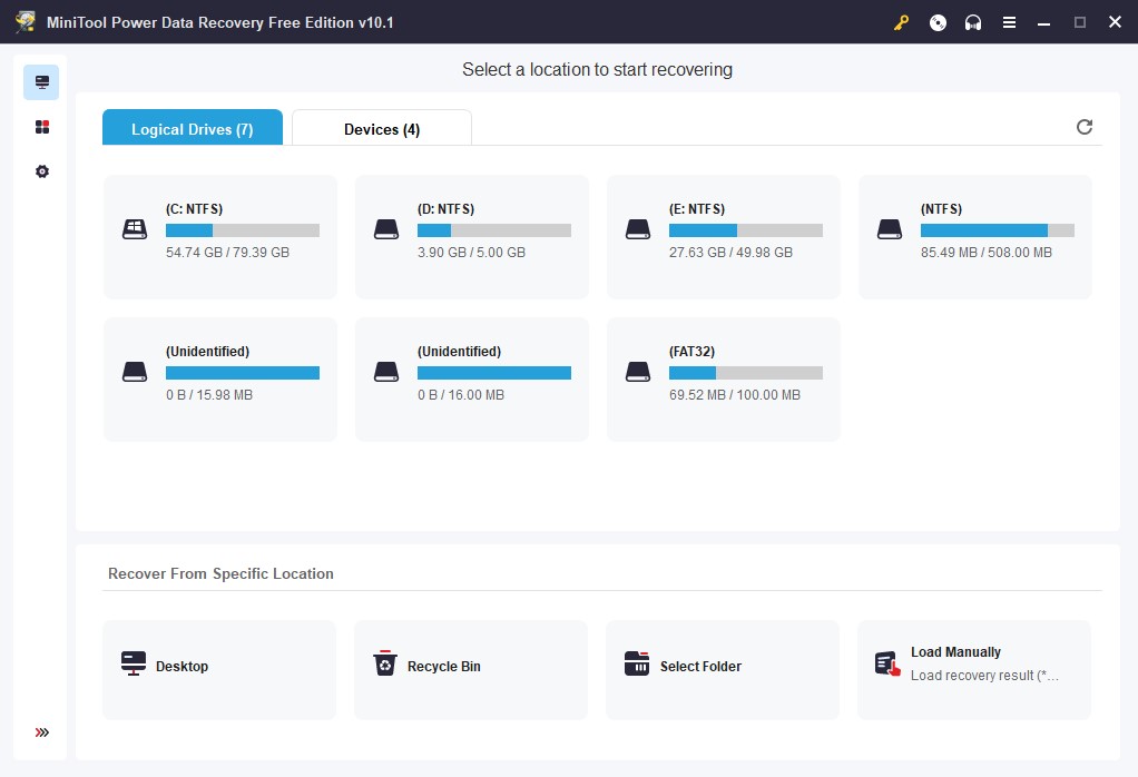 Minitool interface