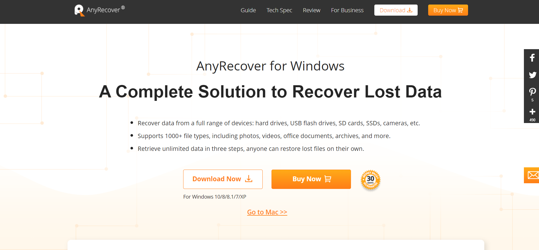 AnyRecover data recovery