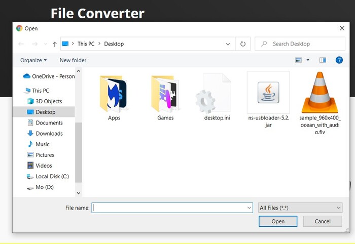 flv cloudconvert go to folder