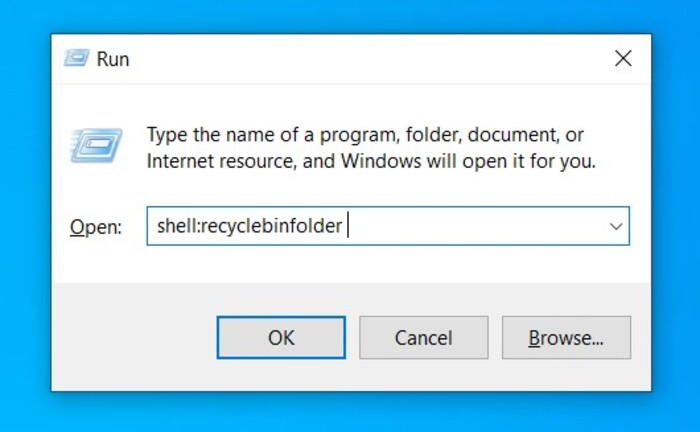 PEF file recycle bin run