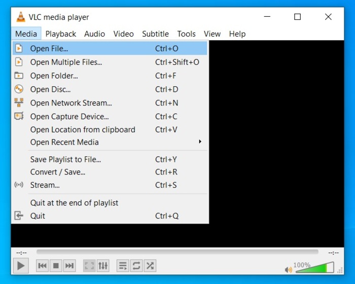 vlc download open file