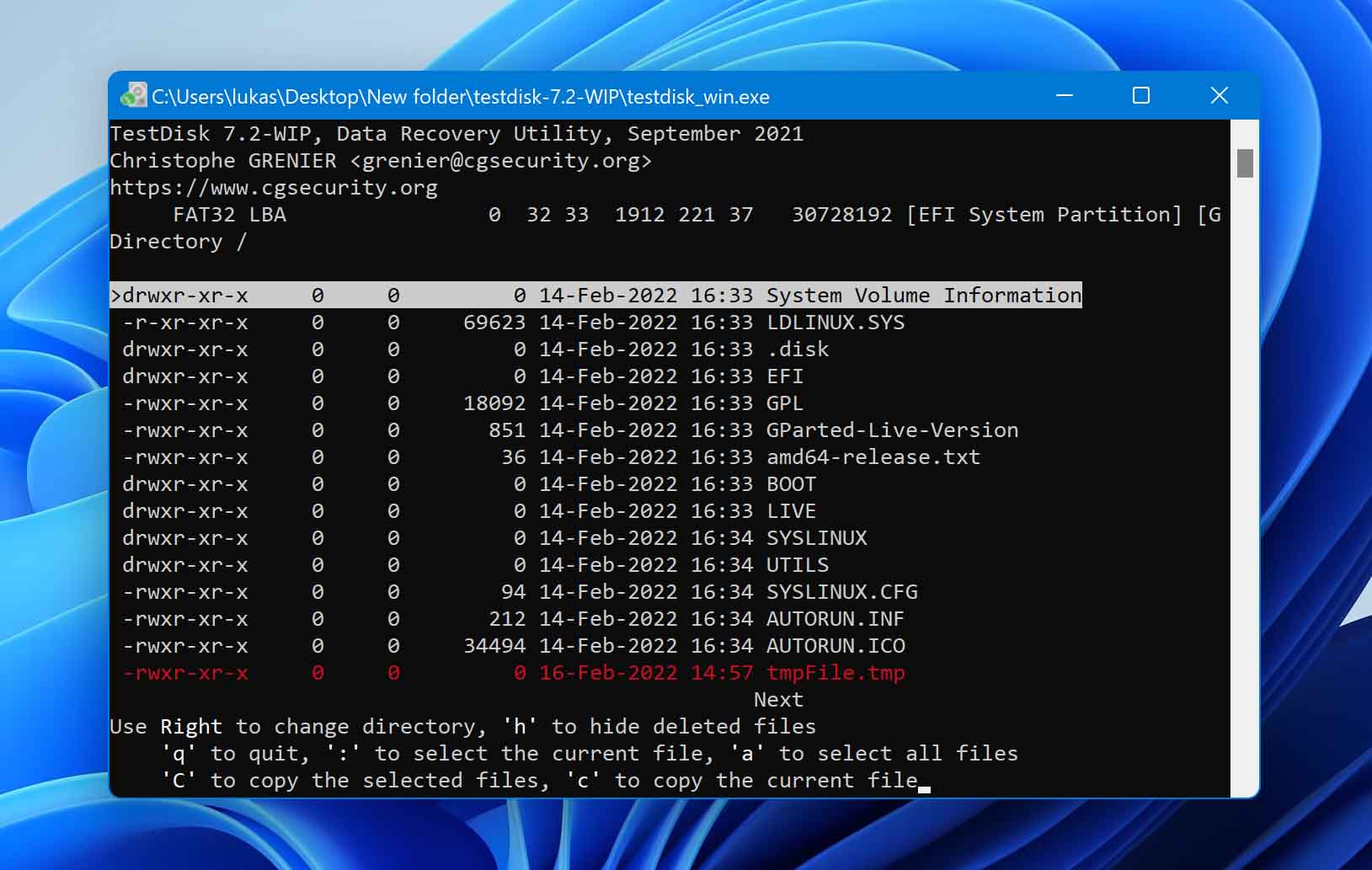 TestDisk Data Recovery