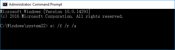 chkdsk command for file recovery