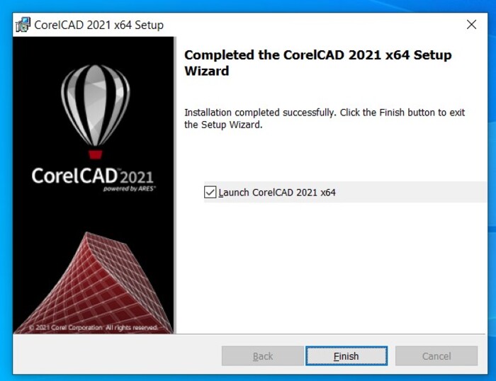 corel cad install