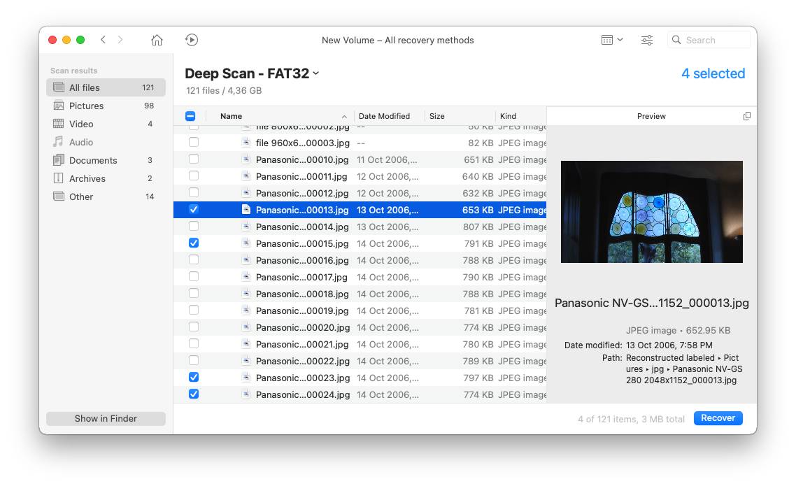 recovering photos from a formatted memory card on Mac