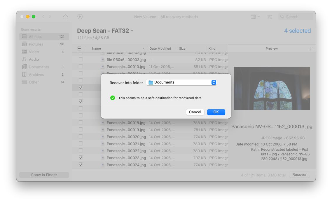 Mac Disk Drill Recovery Target