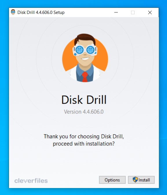 iso disk drill install