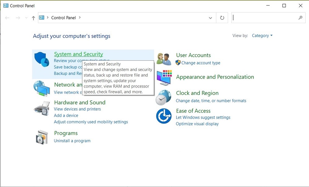 iso file history control panel