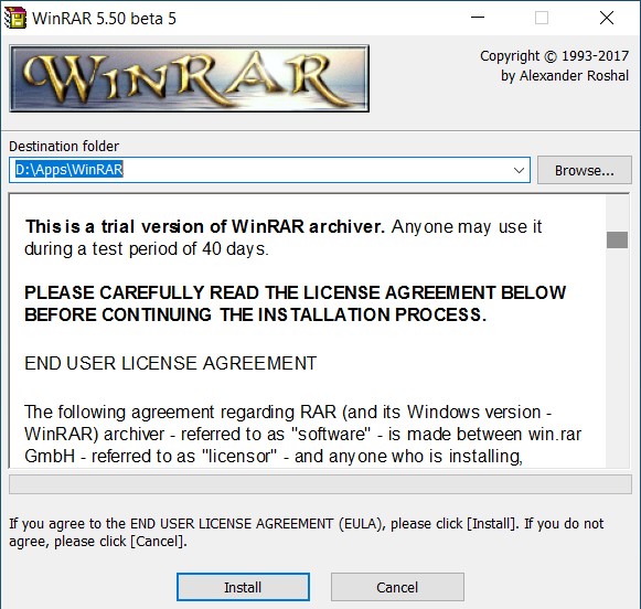 iso winrar install