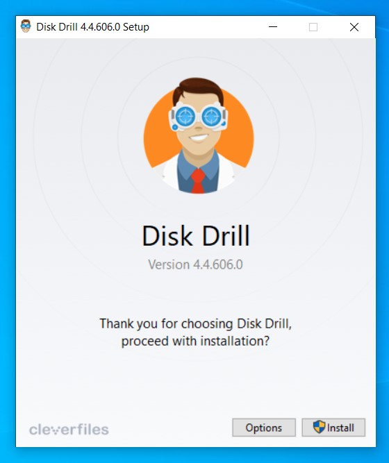 rar disk drill install