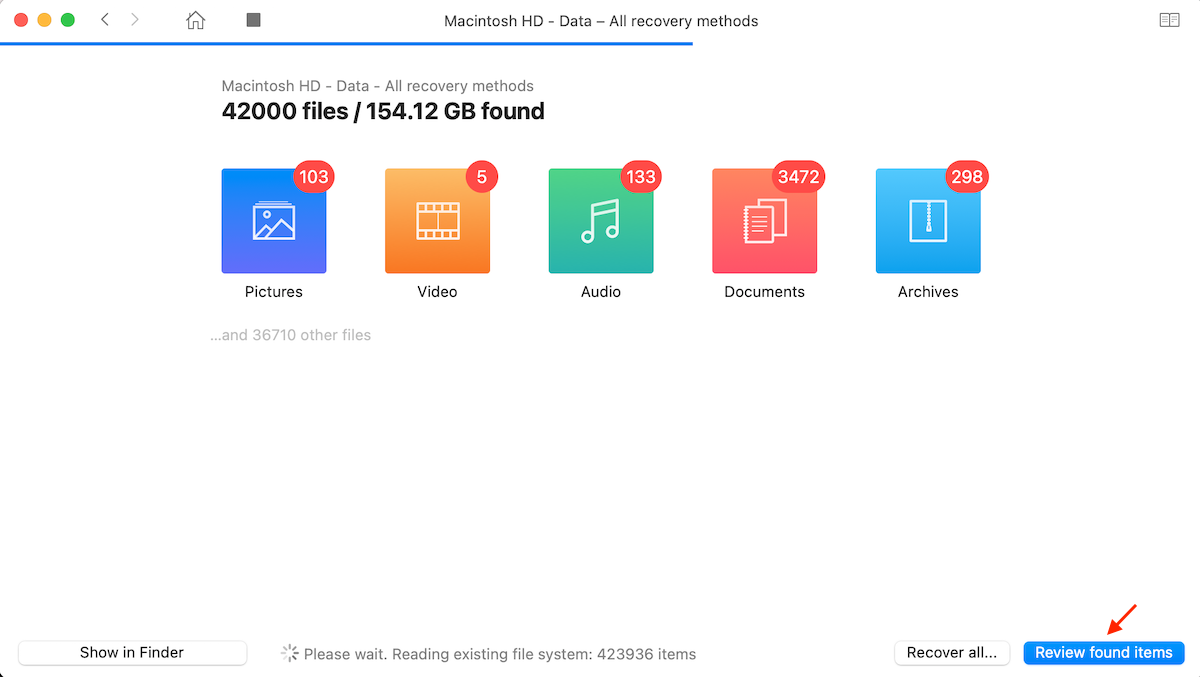 preview files during disk drill scan