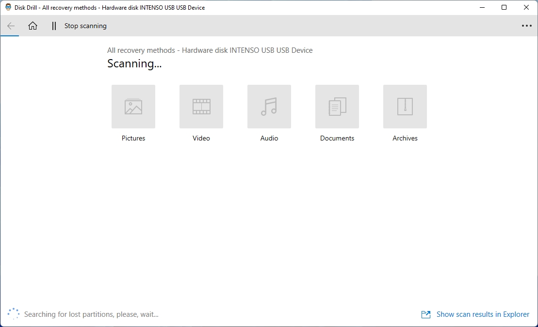 Disk Drill Scanning Device