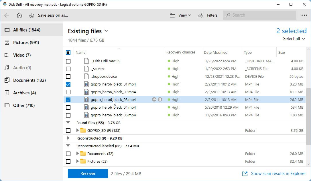 Disk Drill Select Files To Recover
