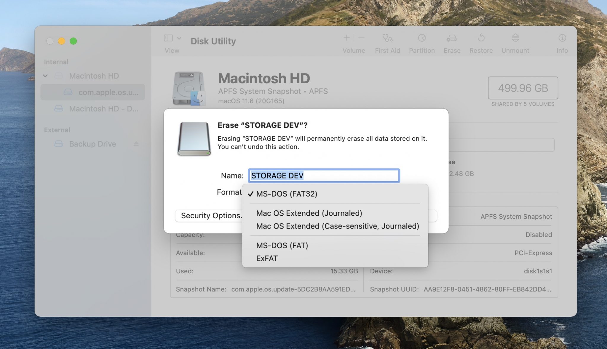 formatting a corrupted sd card in disk utility