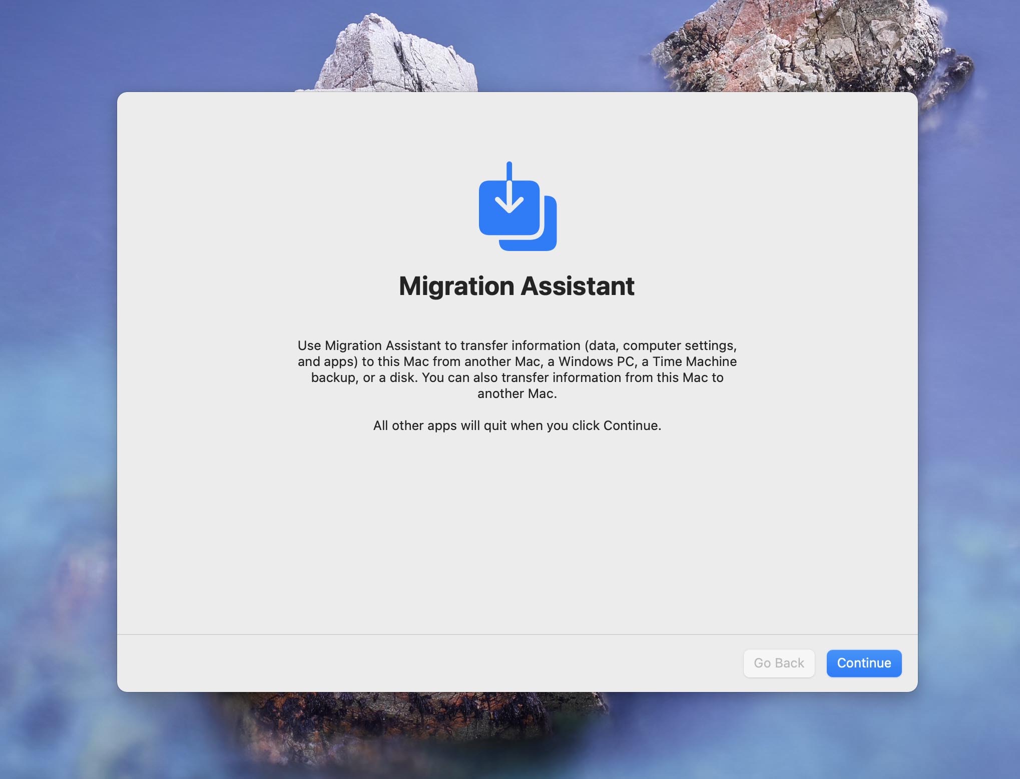 migration assistant