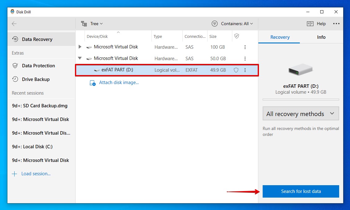 Selecting the FAT partition