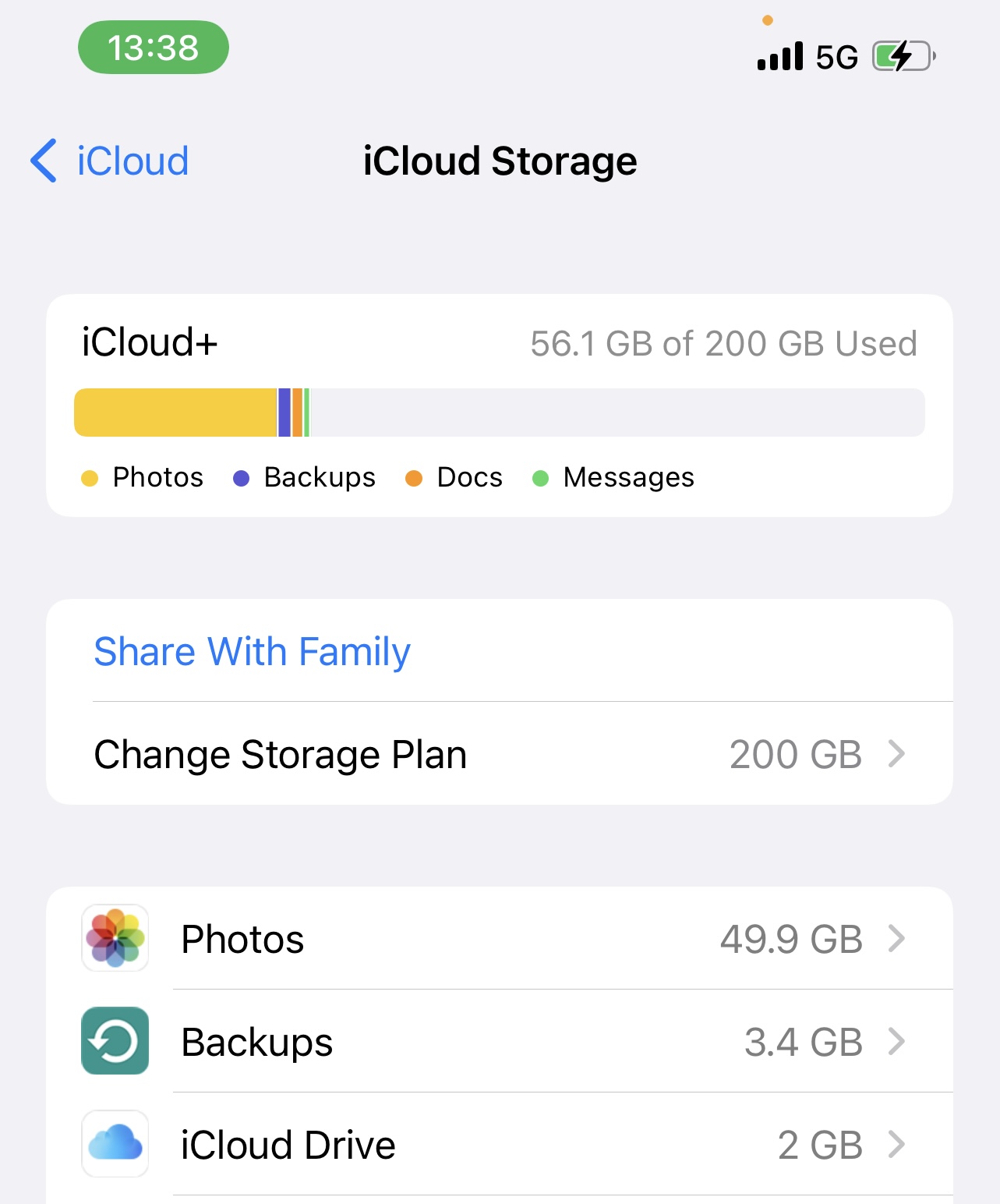 viewing manage storage