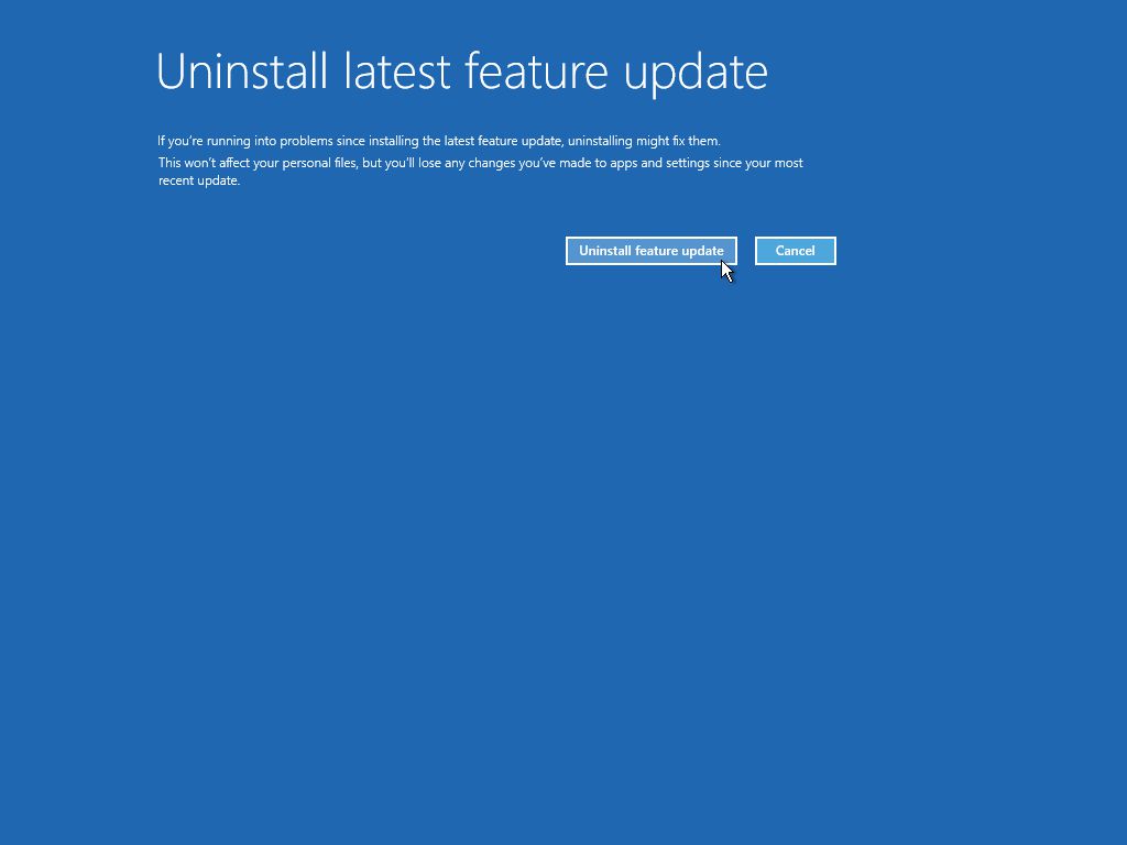 Windows 11 Uninstall Update Final Click