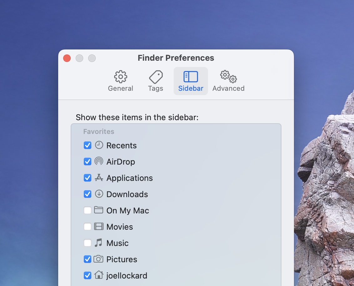 finder preferences