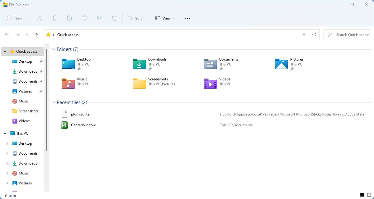 File Explorer On Windows 11 Desktop