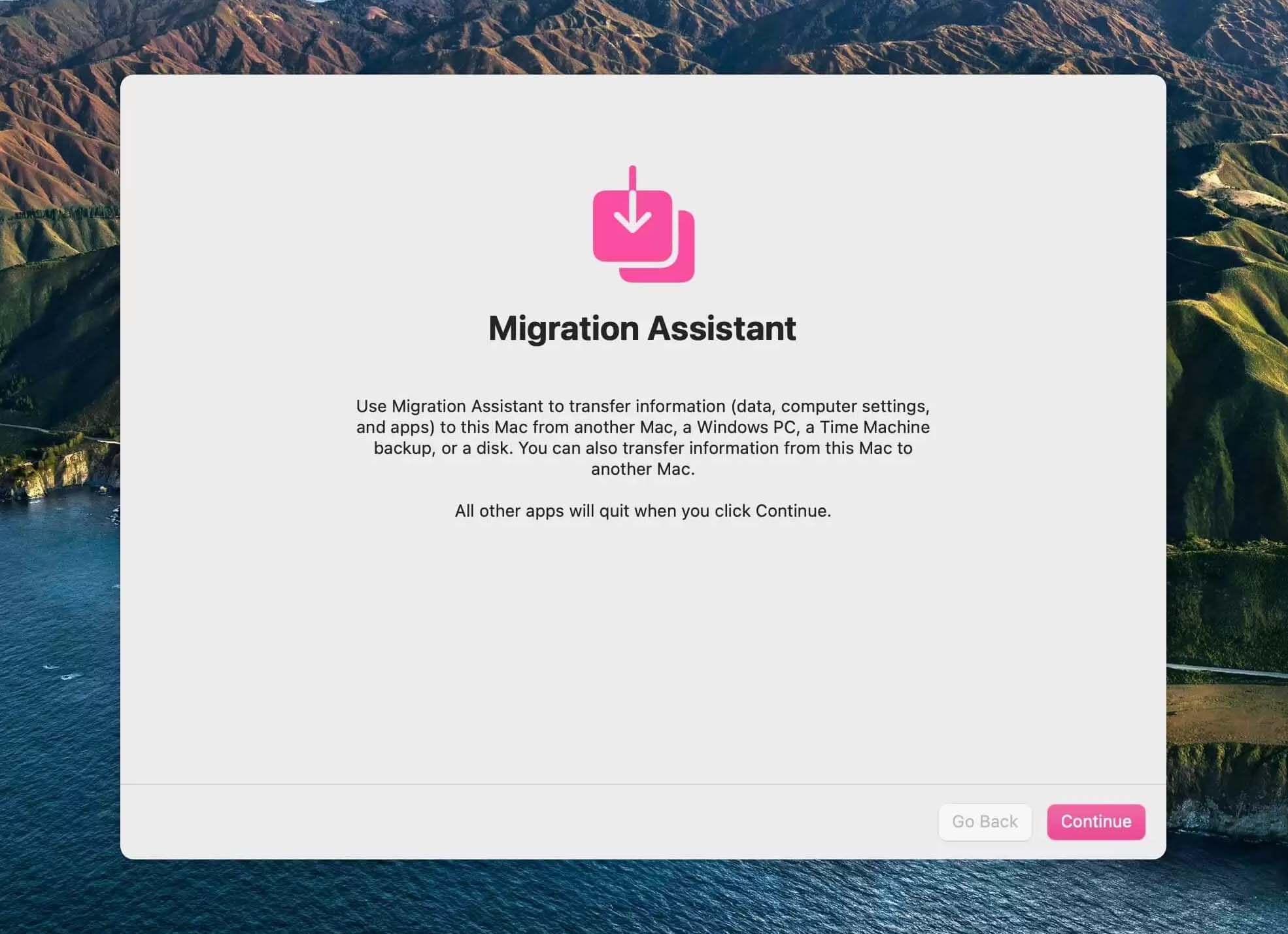 migration assistant