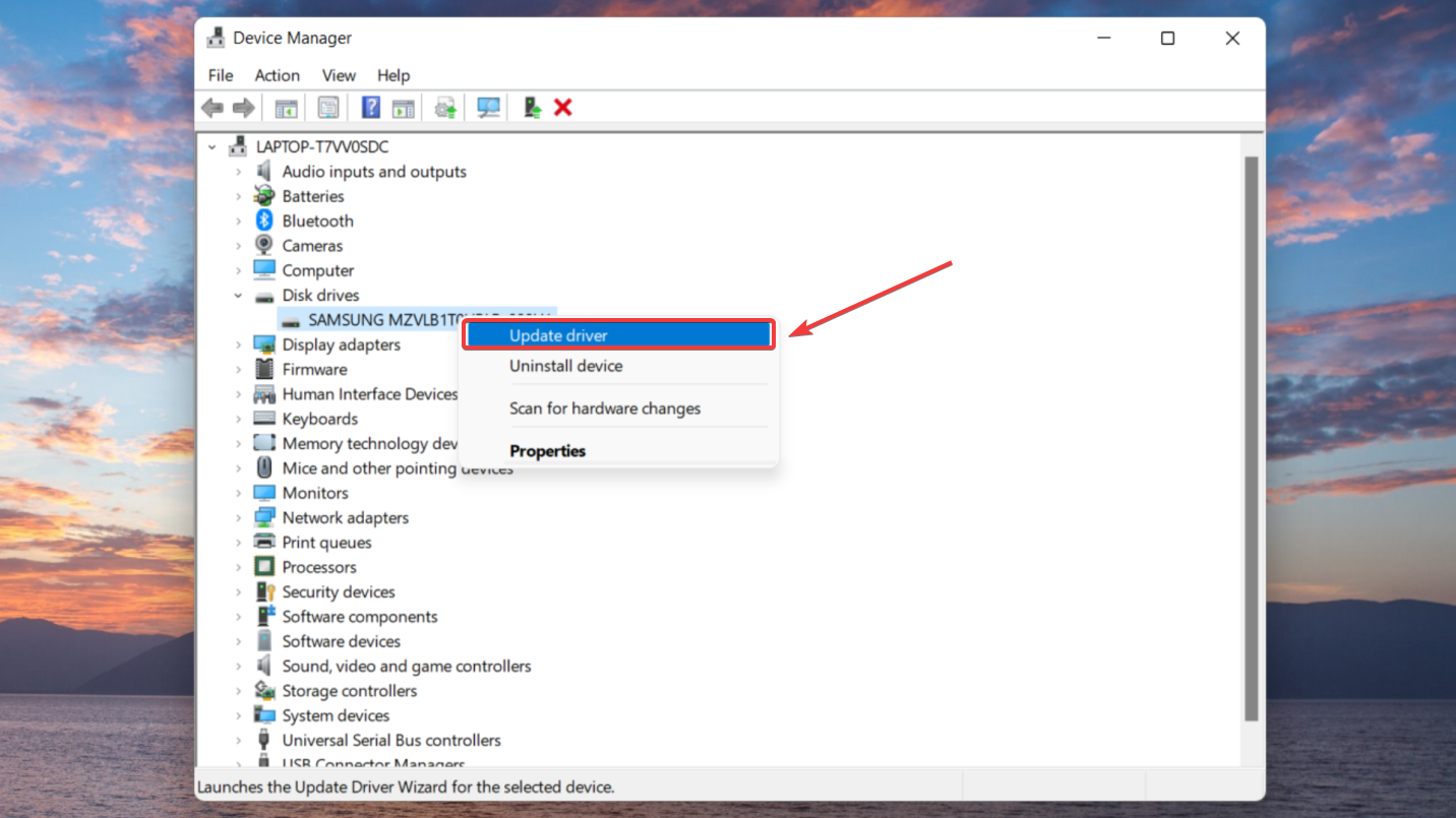 Drive désinstallé sur le gestionnaire de disque