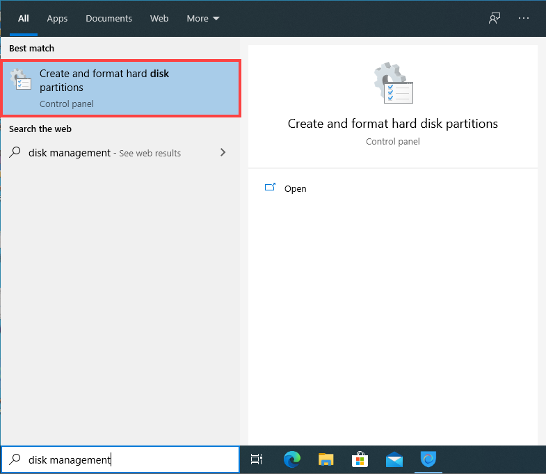 searching for hard drive partitions 