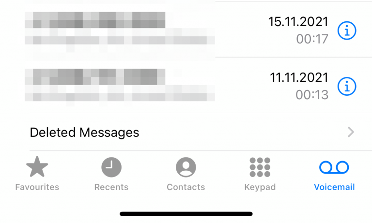 how do you retrieve a deleted voicemail on iphone 11
