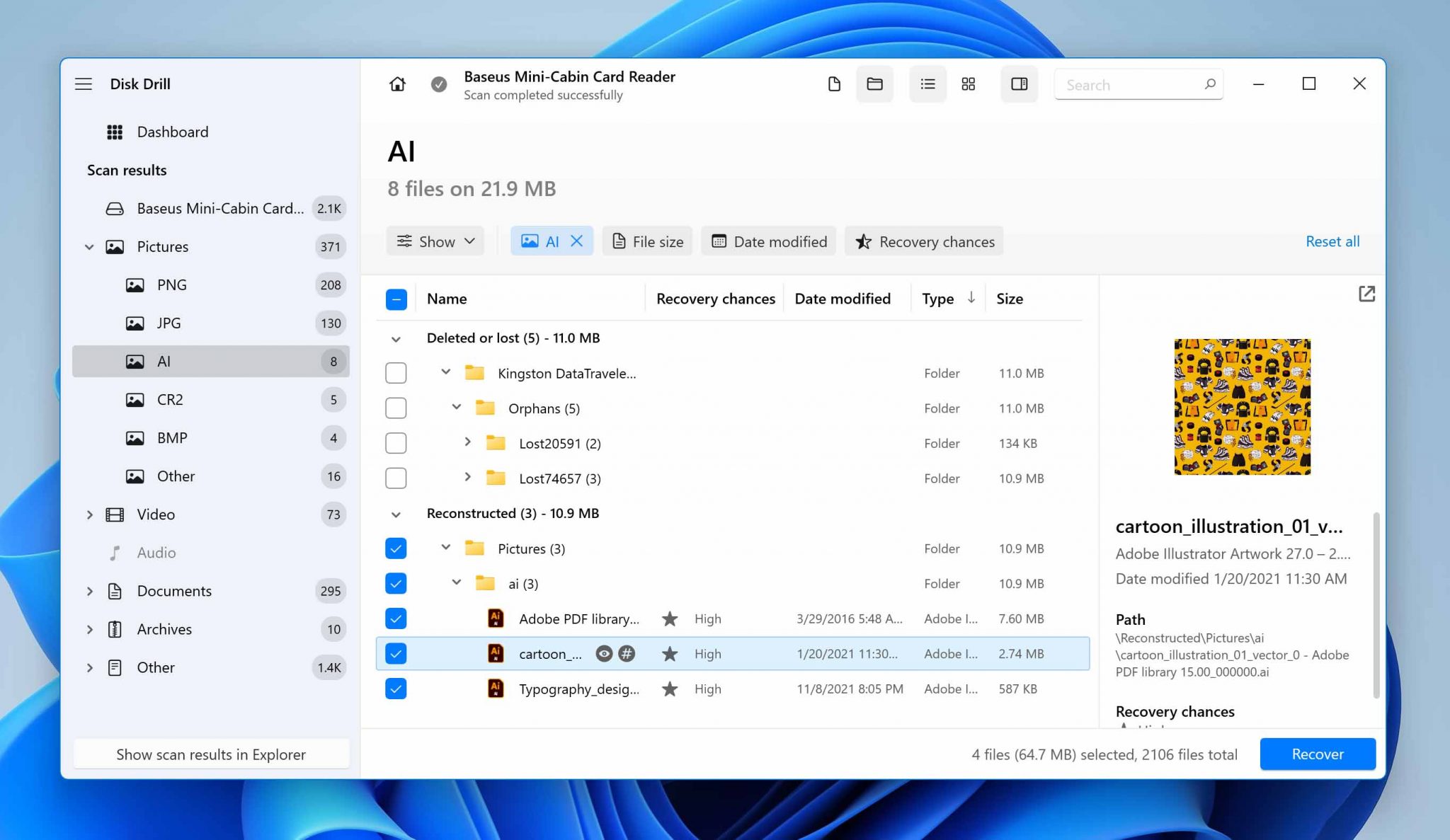 How to Recover Deleted / Unsaved Adobe Illustrator (AI) File