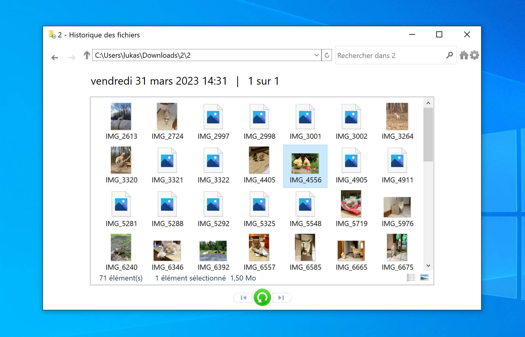 recuperer fichier supprimé windows 10