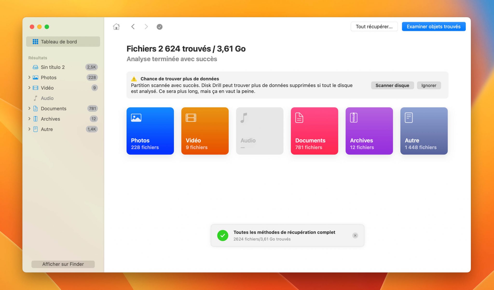 Récupérer les données d