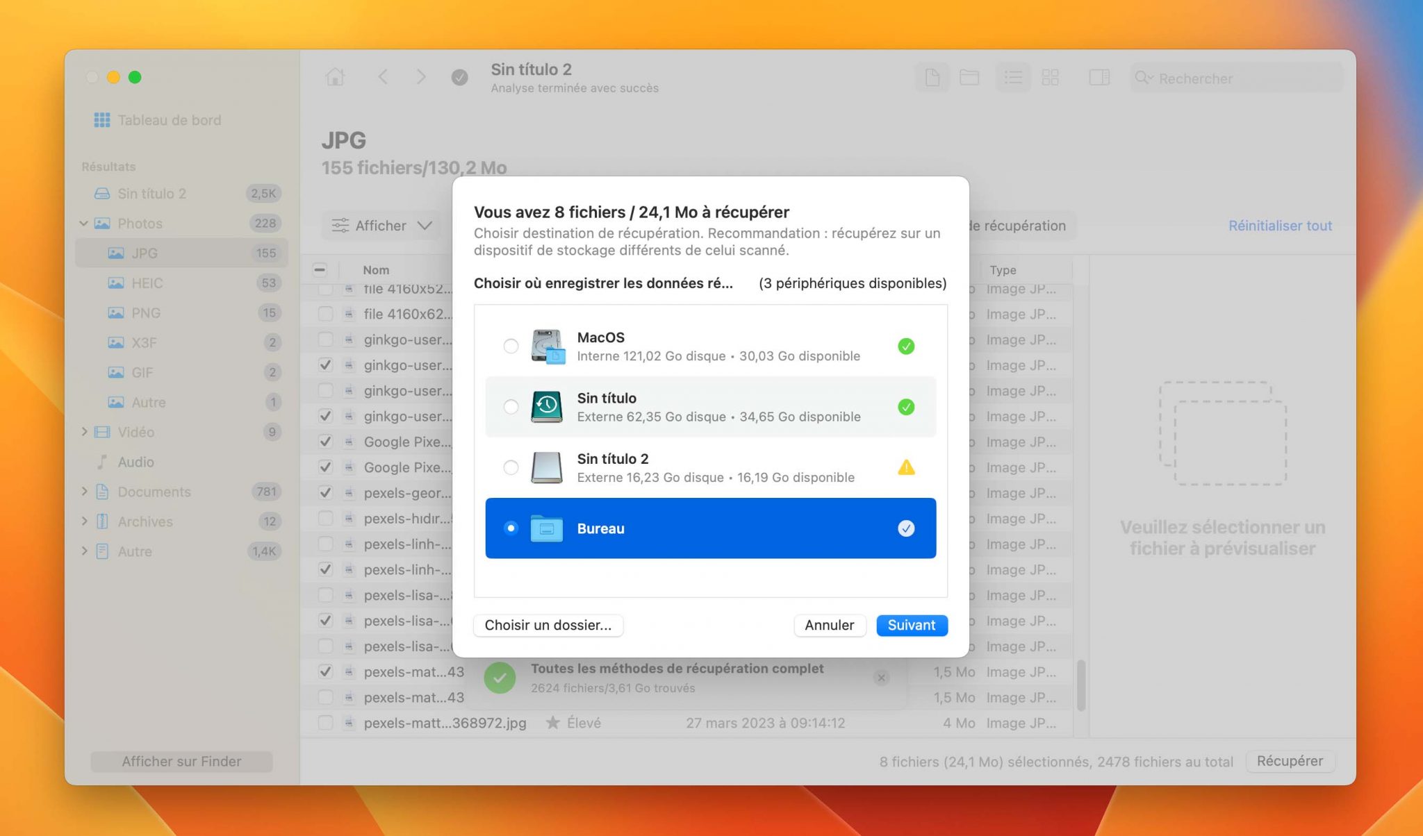 Récupérer les données d