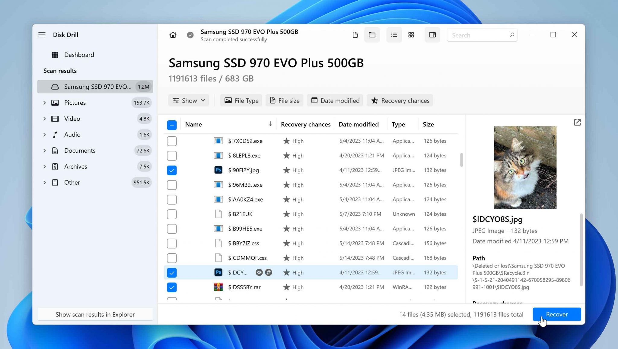 5 Steps to Recover Deleted Files from Recycle Bin (after Empty)