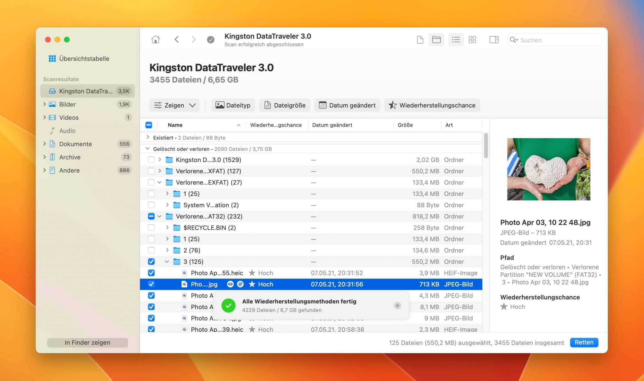 Gelöschte Ordner unter Windows und Mac wiederherstellen 2023