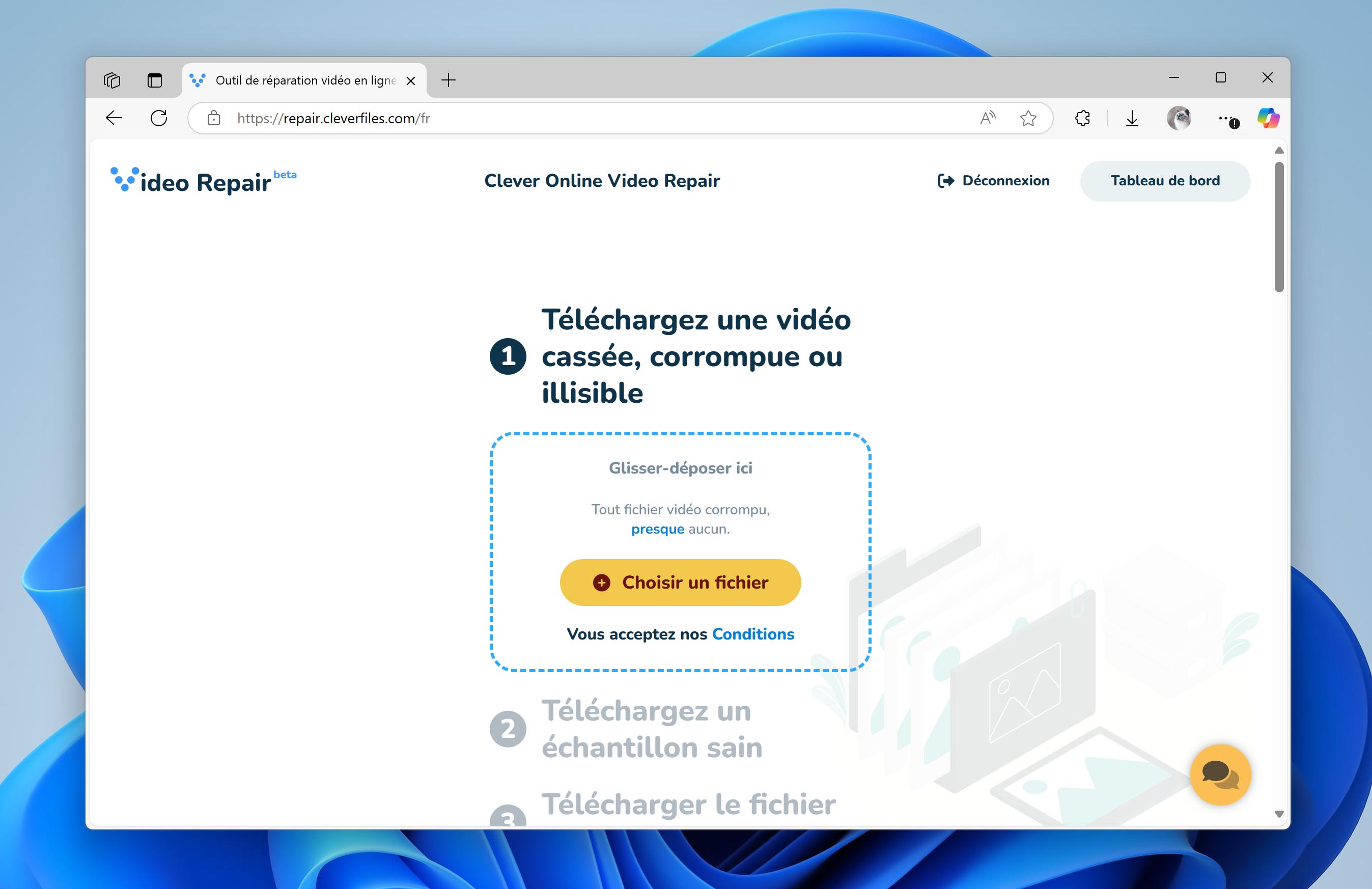 Clever Video Repair – Choisir une vidéo GoPro corrompue