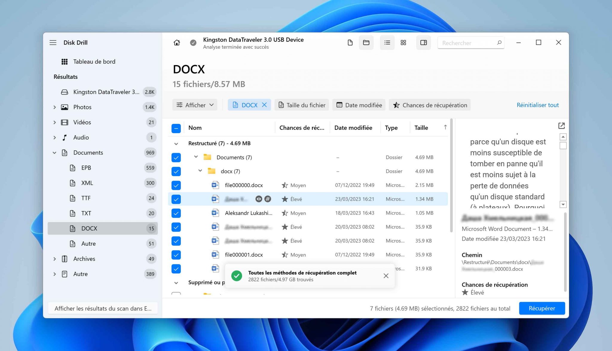 Comment récupérer un fichier écrasé par erreur sous Windows