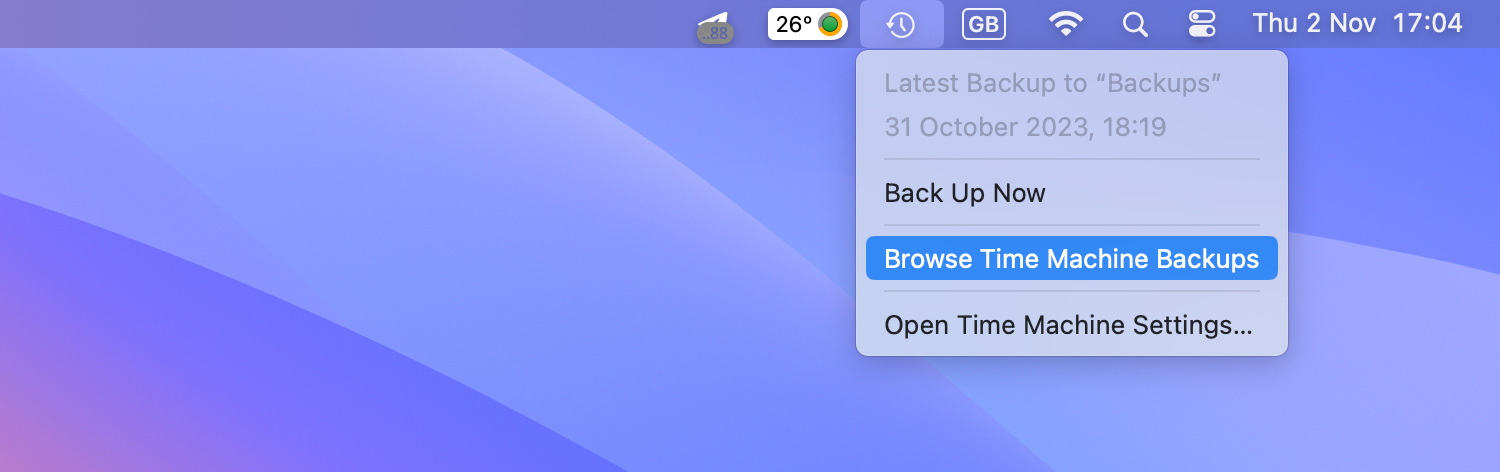 browse time machine backups