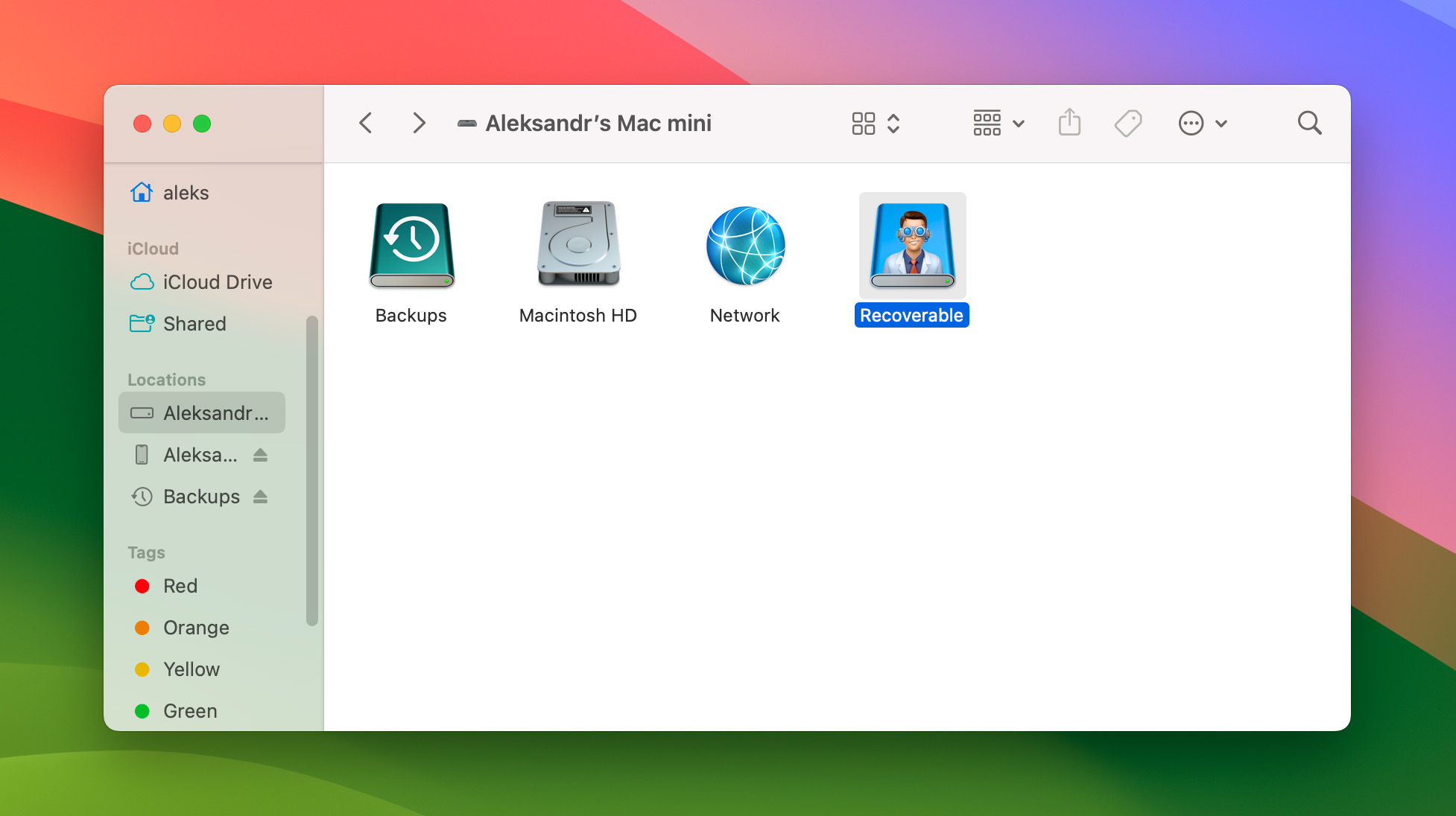 Disk Drill Recoverable media