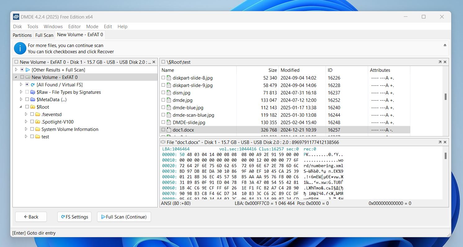 dmde hex viewer