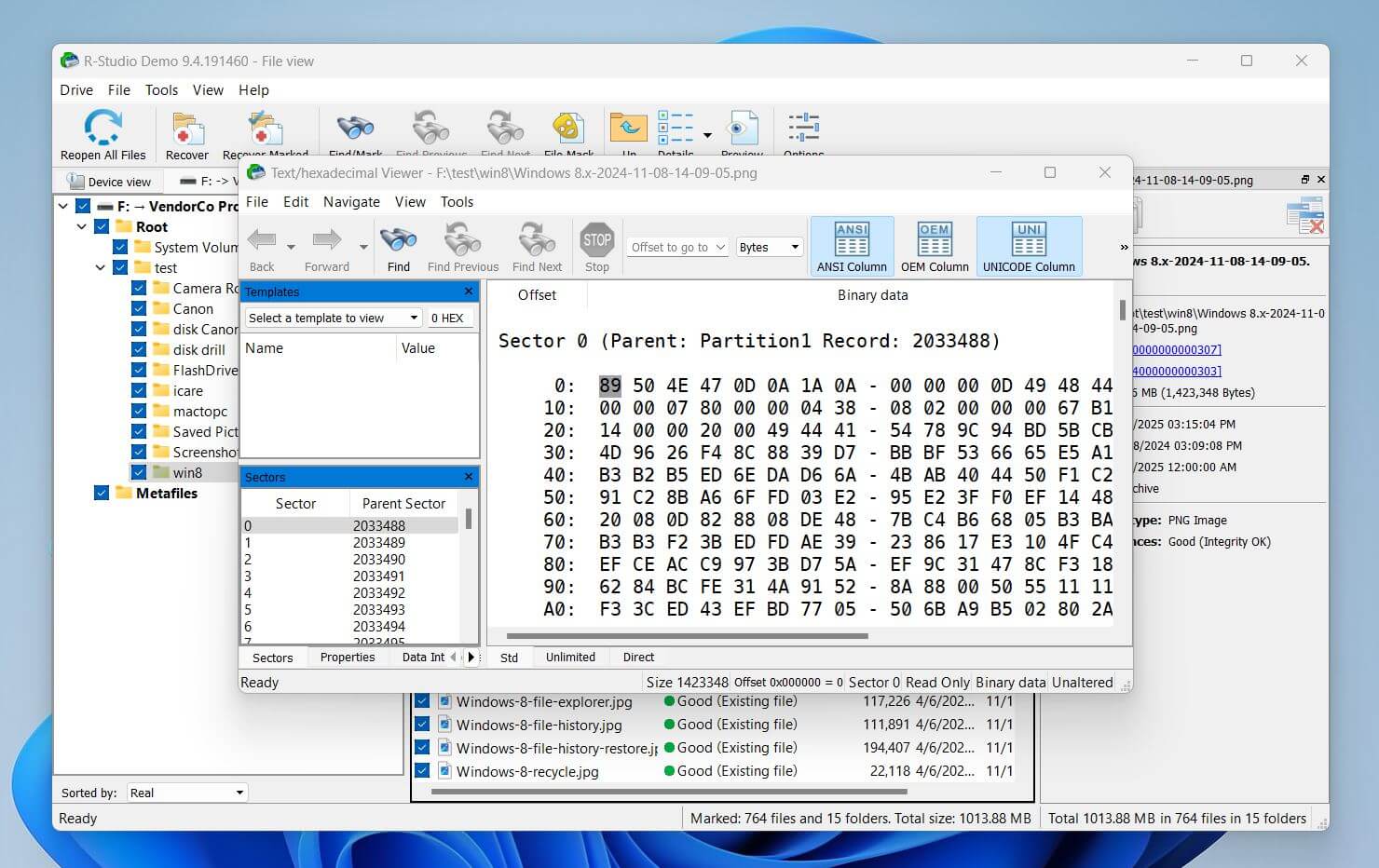 r-studio hex viewer