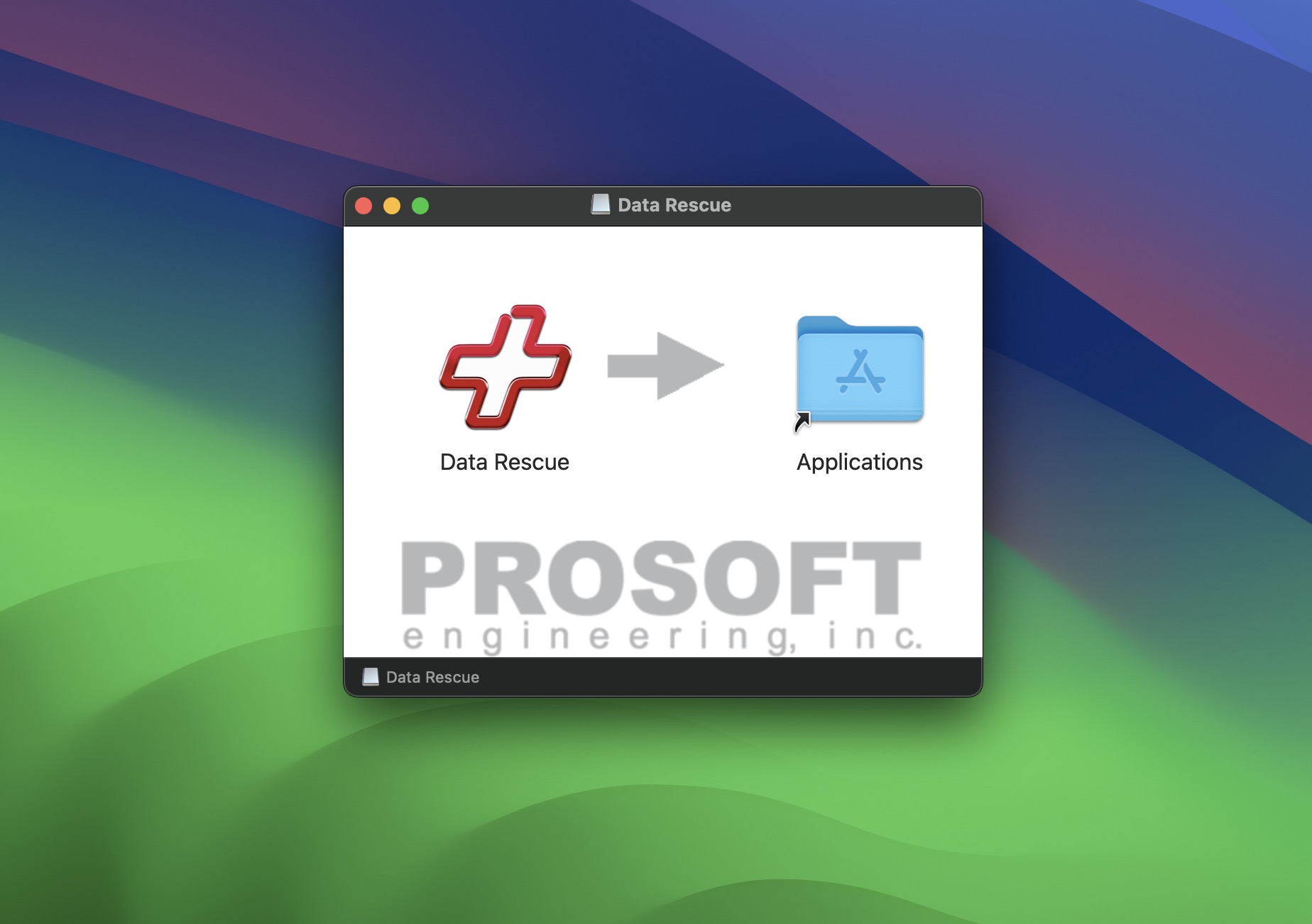 data rescue install process on macOS