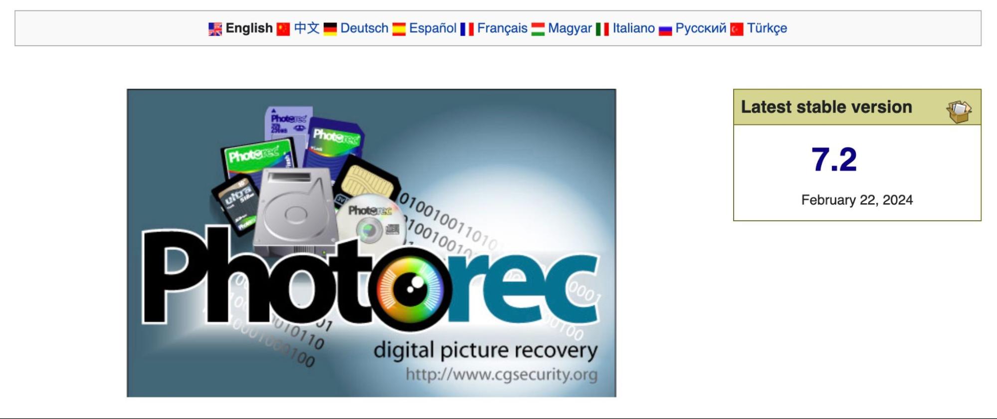 photorec official website