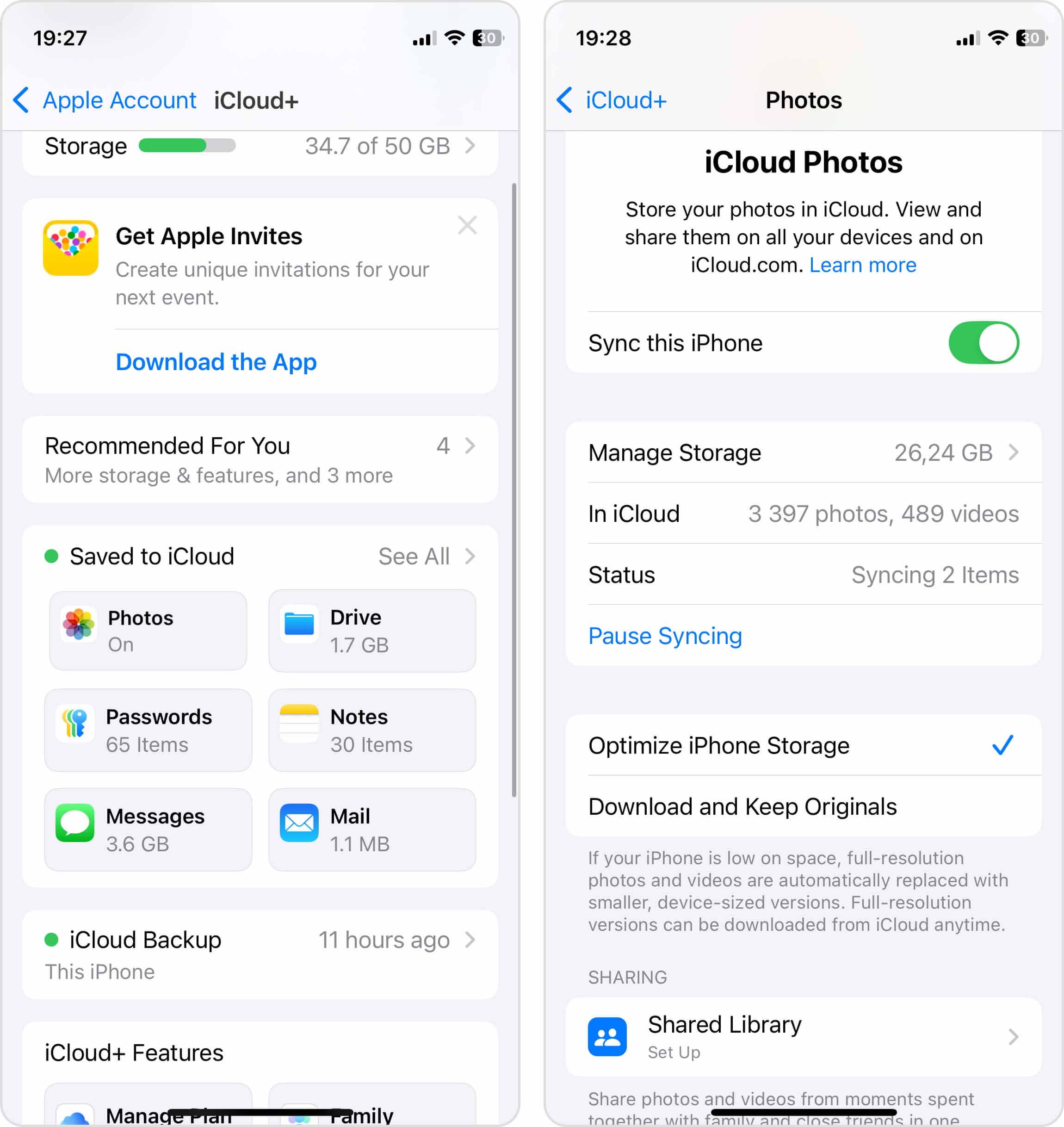 optimize iphone storage
